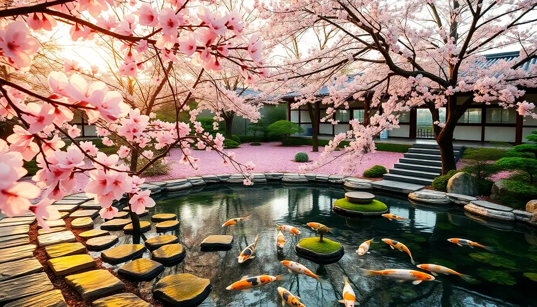 Promot: Golden hour lighting over mountain peaks